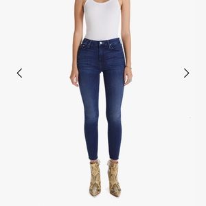 Mother High Waisted Looker Ankle Fray